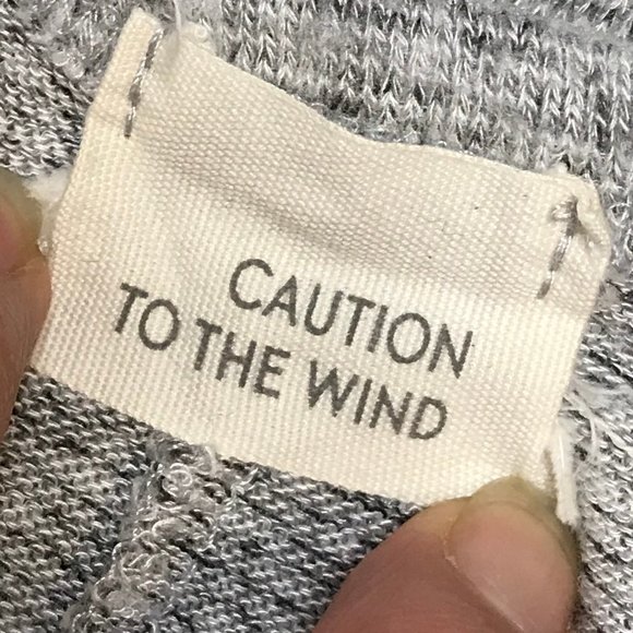 # Caution To The Wind  Long Sleeve Sweater Sz Med - Picture 8 of 8